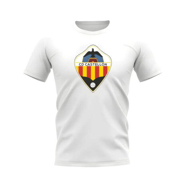 Castellon Badge T-shirt (White) | Lightweight | Value for Money