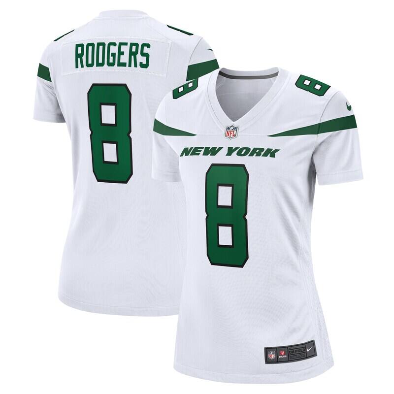Aaron Rodgers New York Jets Nike Women's Player Jersey - Whi...