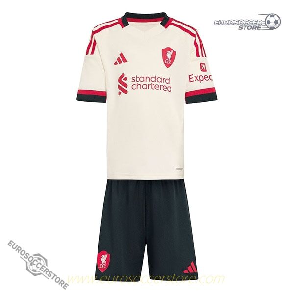 Kids' Liverpool Away Football Jersey Kit for the 25-26 Season