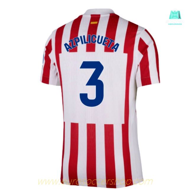2025-2026 Atletico Madrid Home Authentic Shirt (Azpilicueta 3)