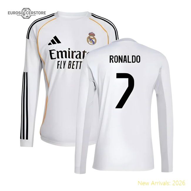 Real Ronaldo Official Home Jersey Spanish League Performance Fabric