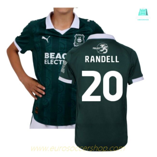 2025-2026 Plymouth Argyle Home Shirt (Kids) (Randell 20)