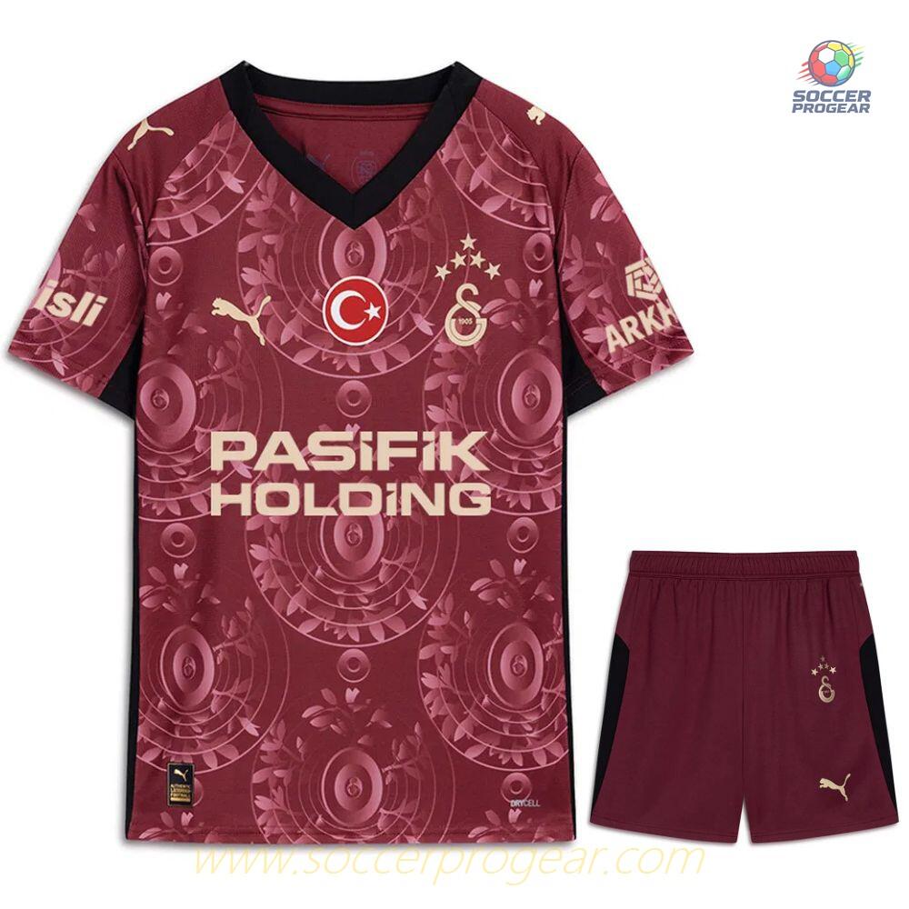 Galatasaray Third Youth'sren's Football Kit Soccer Jersey 2025-26 Edition