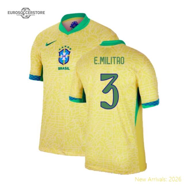 Football Brazil Genuine Jersey (2024-2025) Athletic Fit