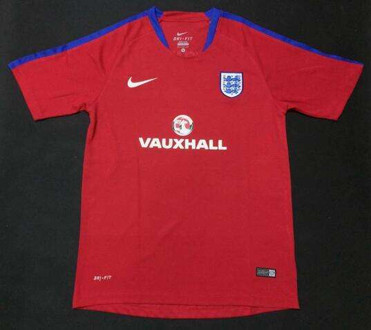 England 2016 Red Training Jersey Shirt - Official Replica 15052