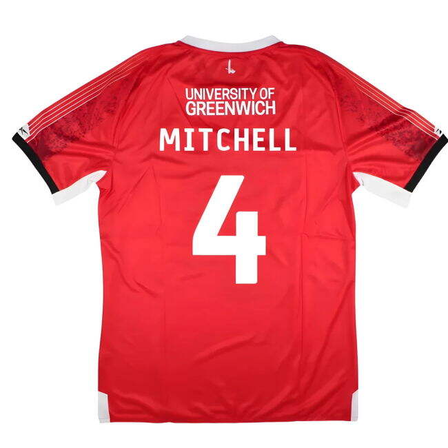 classic 2025-2026 Charlton Athletic Home Shirt (Mitchell 4)