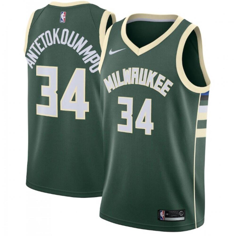 Collector's Item Premium Men's Bucks #34 Giannis Green Basketball Jersey