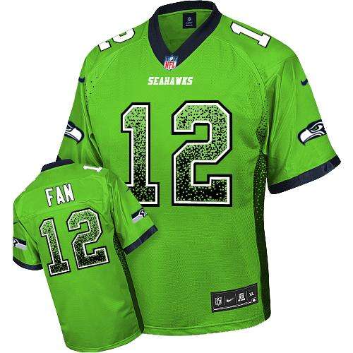 Cheap Seahawks #None Green Drift Fashion Elite NFL Jersey NFL merchandise