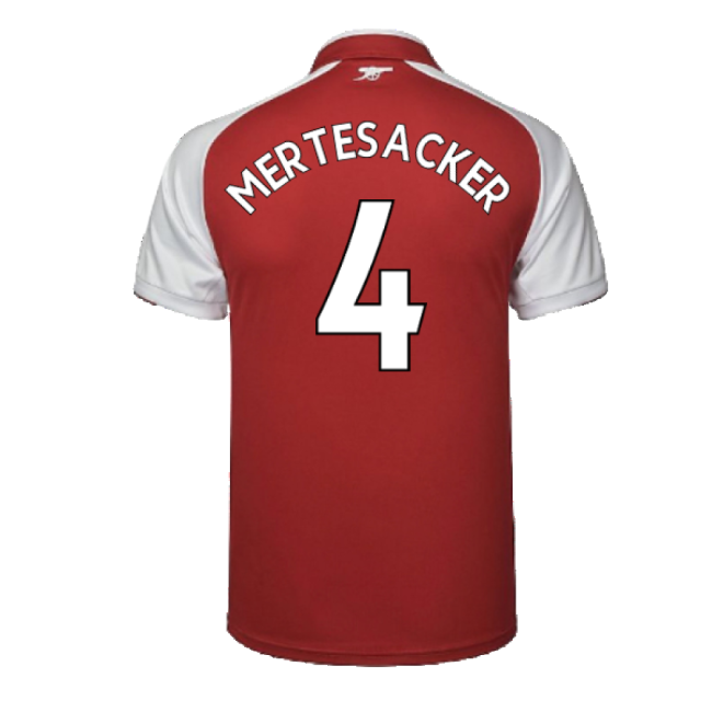 Arsenal 17/18 Home Football Shirt Adult Size XS ((Excellent) XS) (Mertesacker 4)