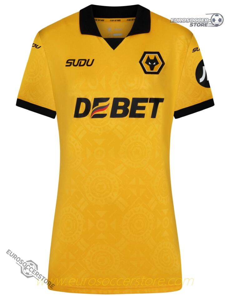 Wolverhampton Wanderers Women's Home Soccer Jersey for the 25-26 Season