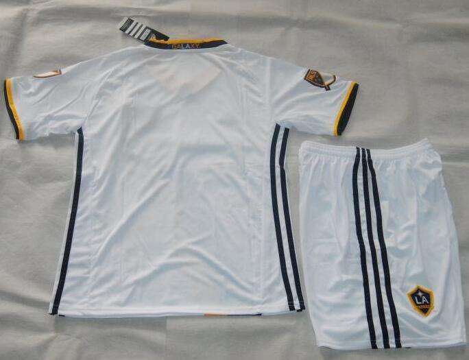 Kids LA Galaxy 2016-17 Home Soccer KitShirtShorts - Official Replica