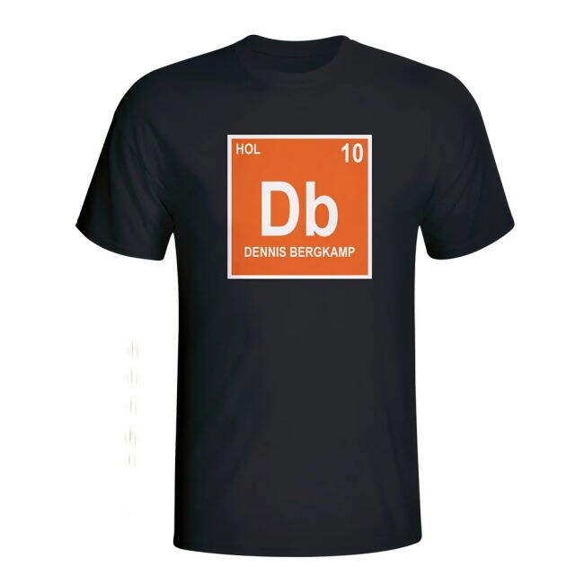 Dennis Bergkamp Holland Periodic Table T-shirt (black) - Kids