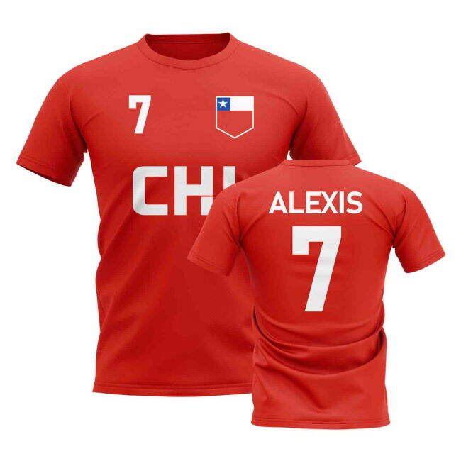 Player Alexis Sanchez Chile Country Code Hero T-Shirt (Red)