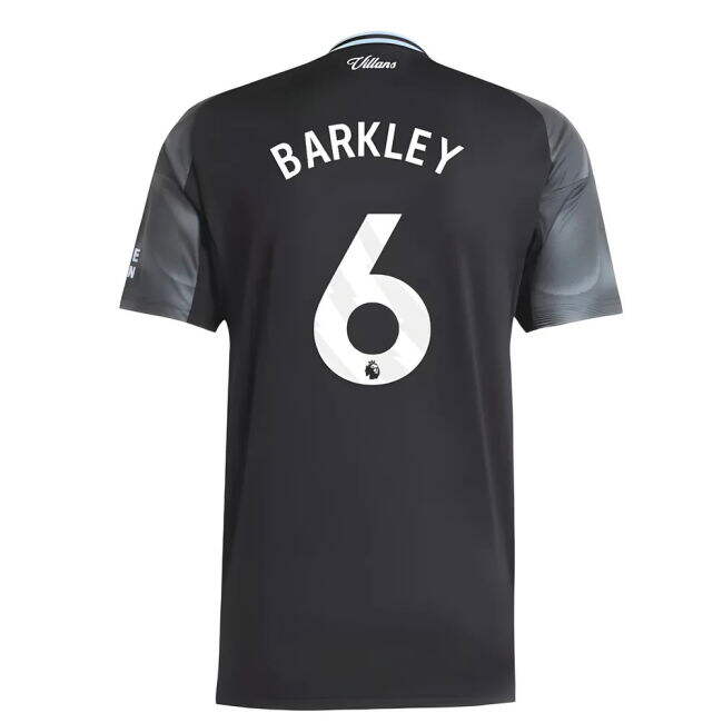 Aston Villa 2025-20 Away Football Shirt Barkley Signature 6 L S