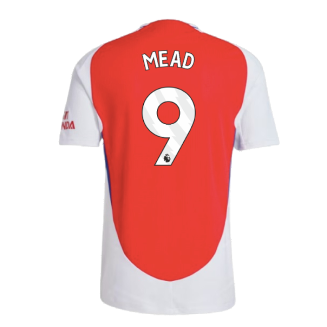 Arsenal 2024-20 Home Football Shirt Mead 9 Edition L M S