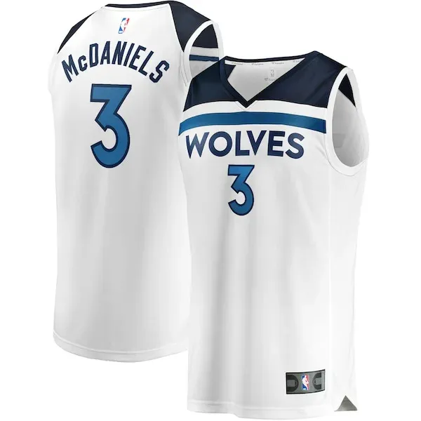 Jaden McDaniels MIN Replica Jersey - contemporary top-tier - White