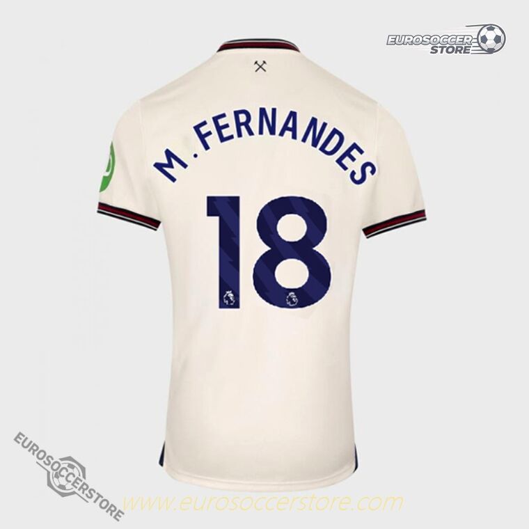 M.FERNANDES 18 West Ham United Away Jersey for the 25-26 Season