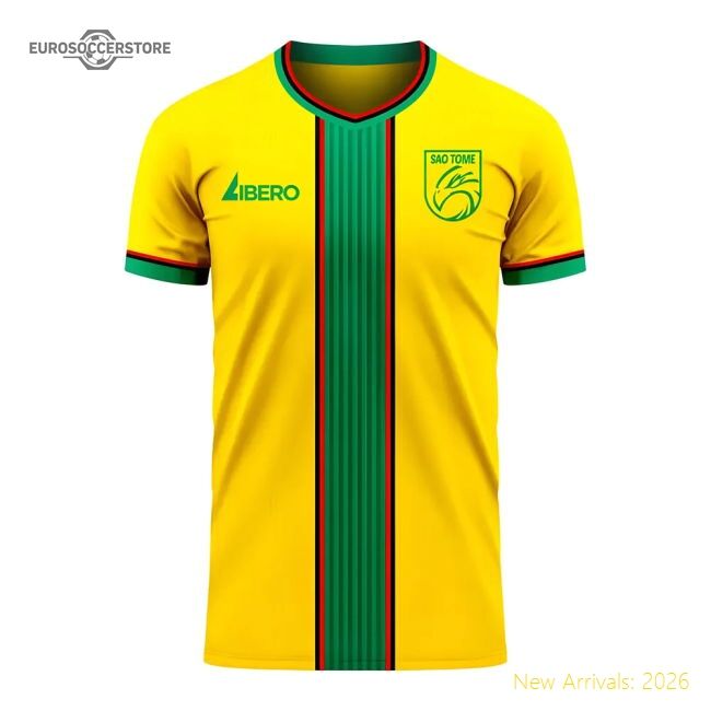 Authentic Sao Tome 20202021 Home Kit Lightweight Sleek