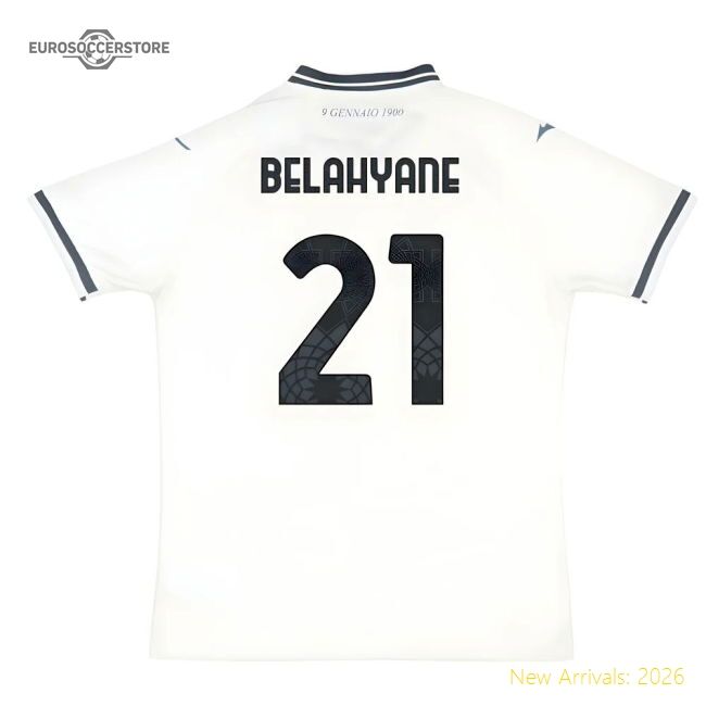 Fan-Favorite Official 2025-2026 Lazio Away Shirt (Belahyane 21)