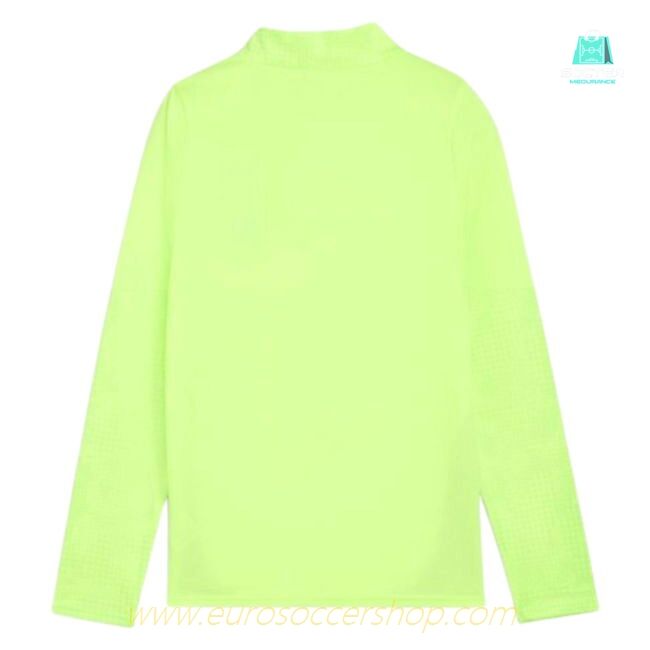 2025-2026 Man City Training 1/4 Zip Top (Fizzy Apple) - Kids