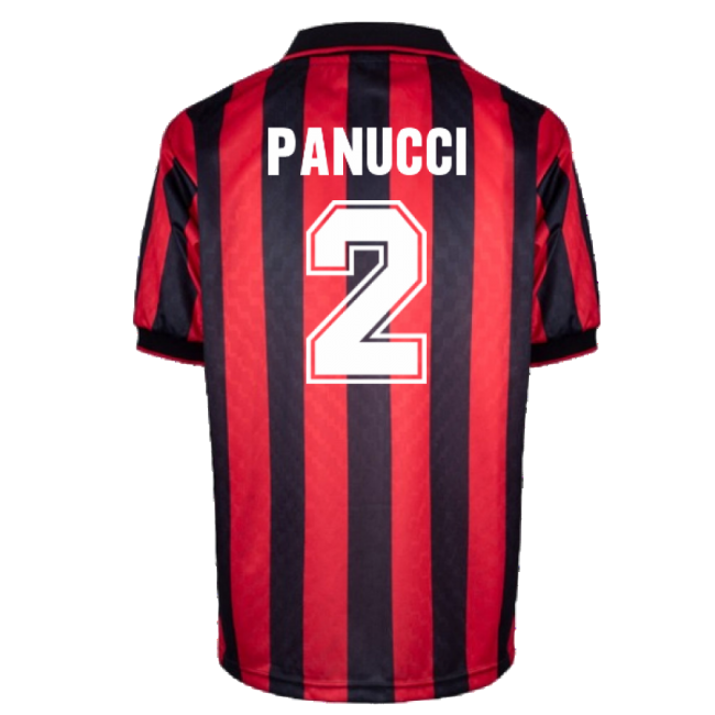 Luxury Ac Milan 1996 Home Retro Shirt (panucci 2) - Official Design