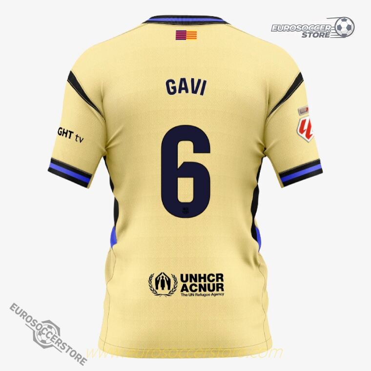 GAVI's No. 6 Away Jersey for Barcelona in the 25-26 Season