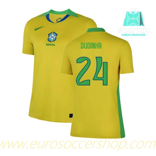 2025-26 Collection Brazil NT Official Home Ladies (Dudinha 24)