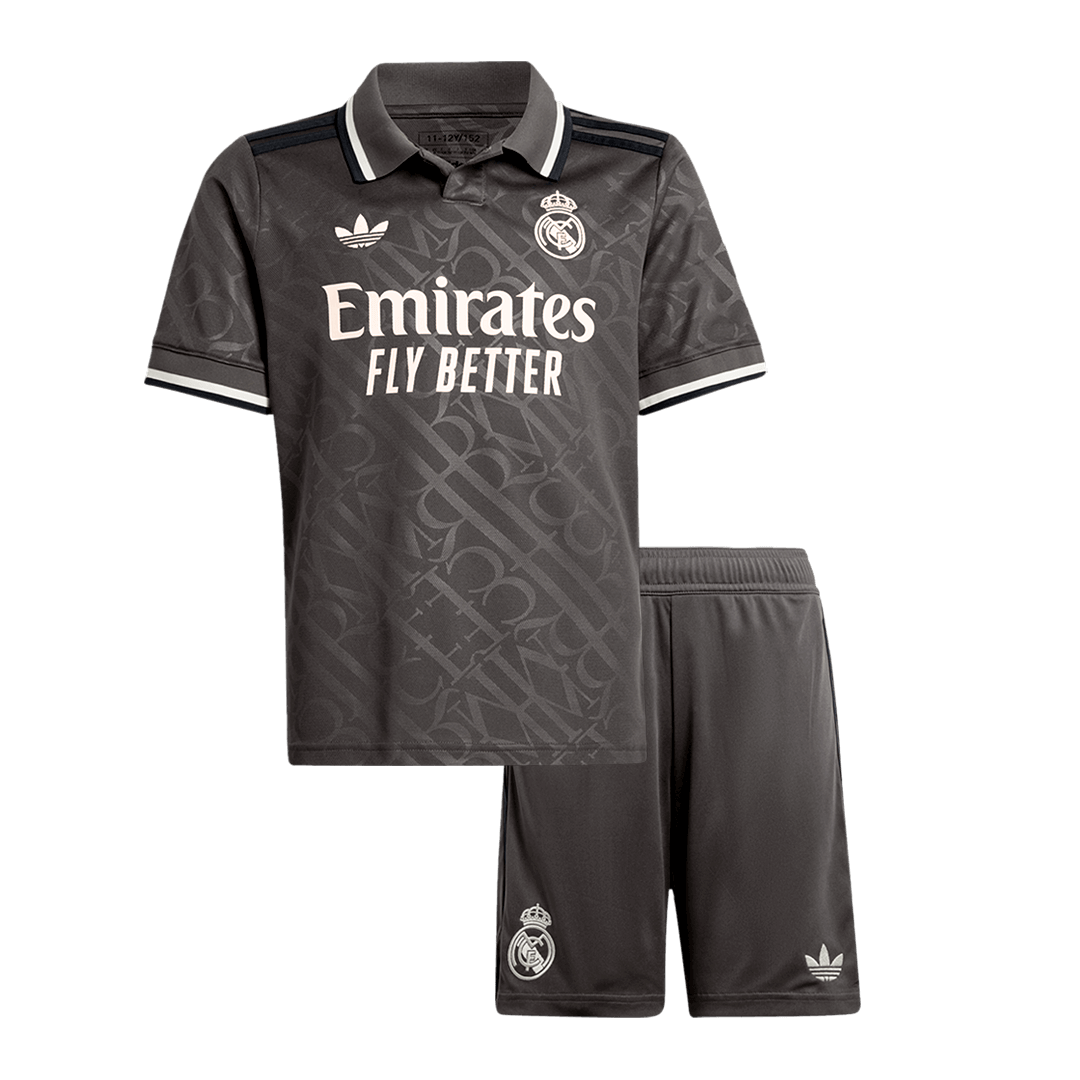 Kid's Real Madrid Third Away Soccer Jersey Kit(Jersey+Shorts) 2024/25A