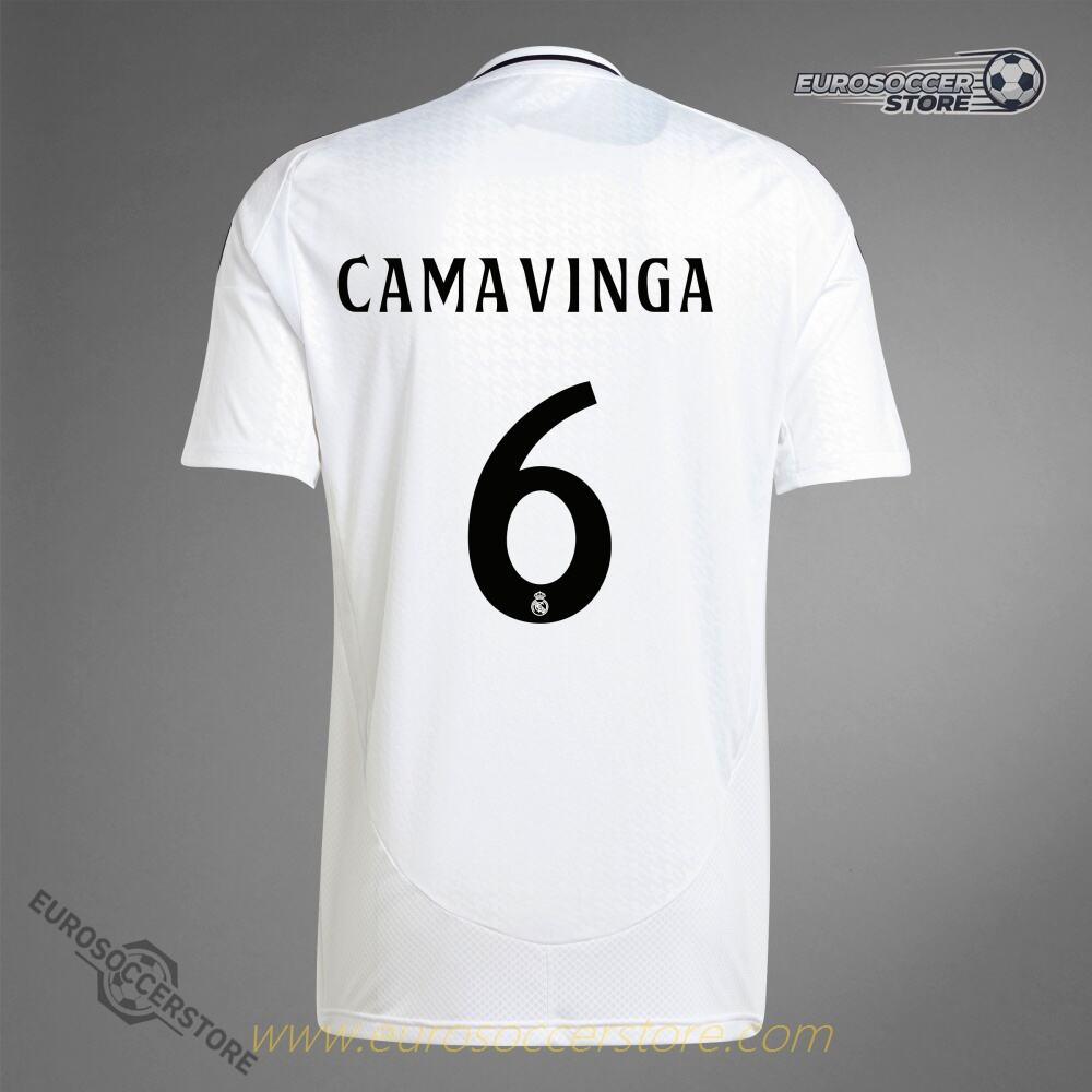 Real Madrid 24-25 Season Home Version CAMAVINGA Number 6 Jersey