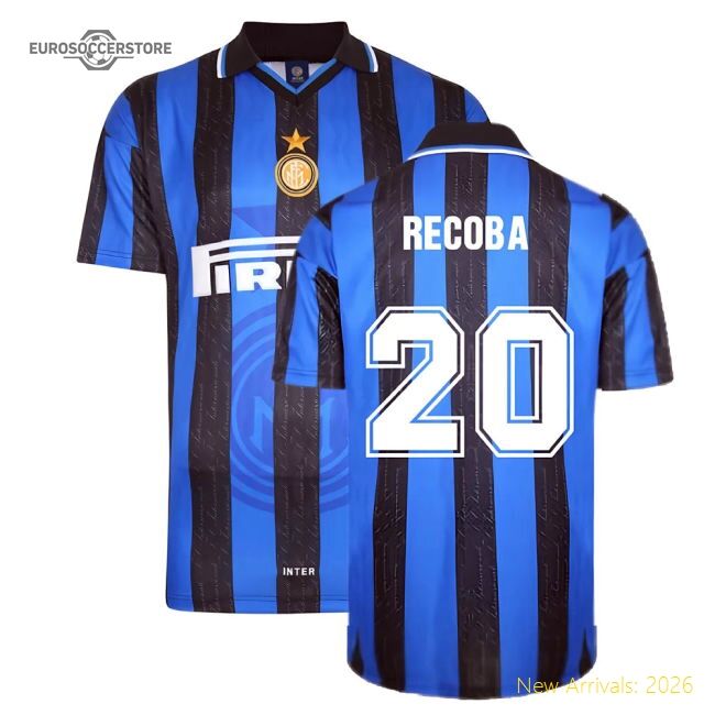 1998 Inter Milan Score Draw Home Shirt (recoba 20) - Cost-effective
