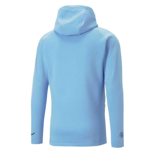 2023-2024 Manchester City Casuals Hoody Jacket (Light Blue)