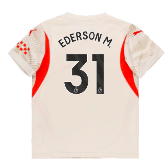 Official Premier League Team Away Ederson M. Jersey 2024-2025 Durable