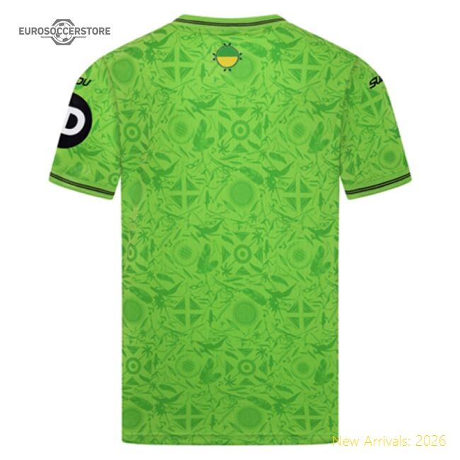 Authentic 2025-2026 Wolves Goalkeeper Third Shirt (green) - Kids