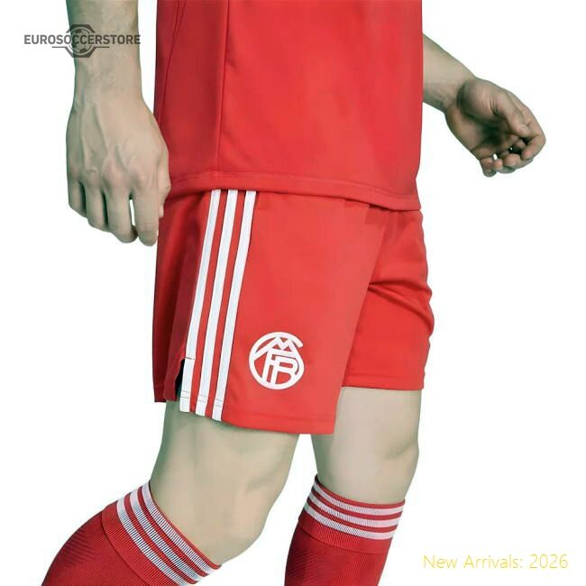 Luxury 2025-2026 Bayern Munich Third Goalkeeper Shorts (pure Ruby)