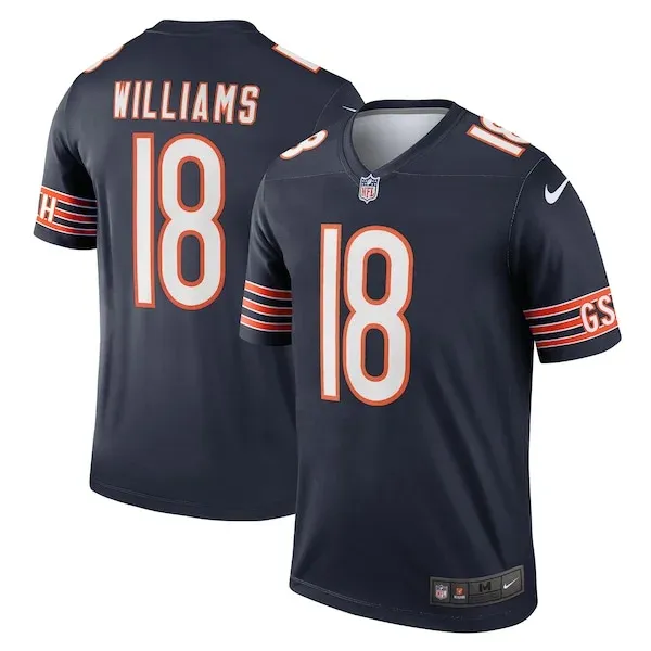 None Caleb Williams Team Jersey - Navy | NFL Player Jersey | NFL Footb