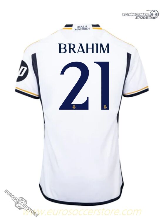 Brahim's 21 Home Jersey for Real Madrid in the 23-24 Season