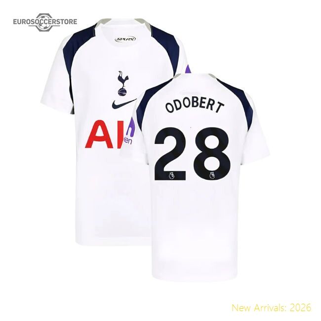 Official 2025-2026 Tottenham Hotspur Home Shirt (kids) (odobert 28)