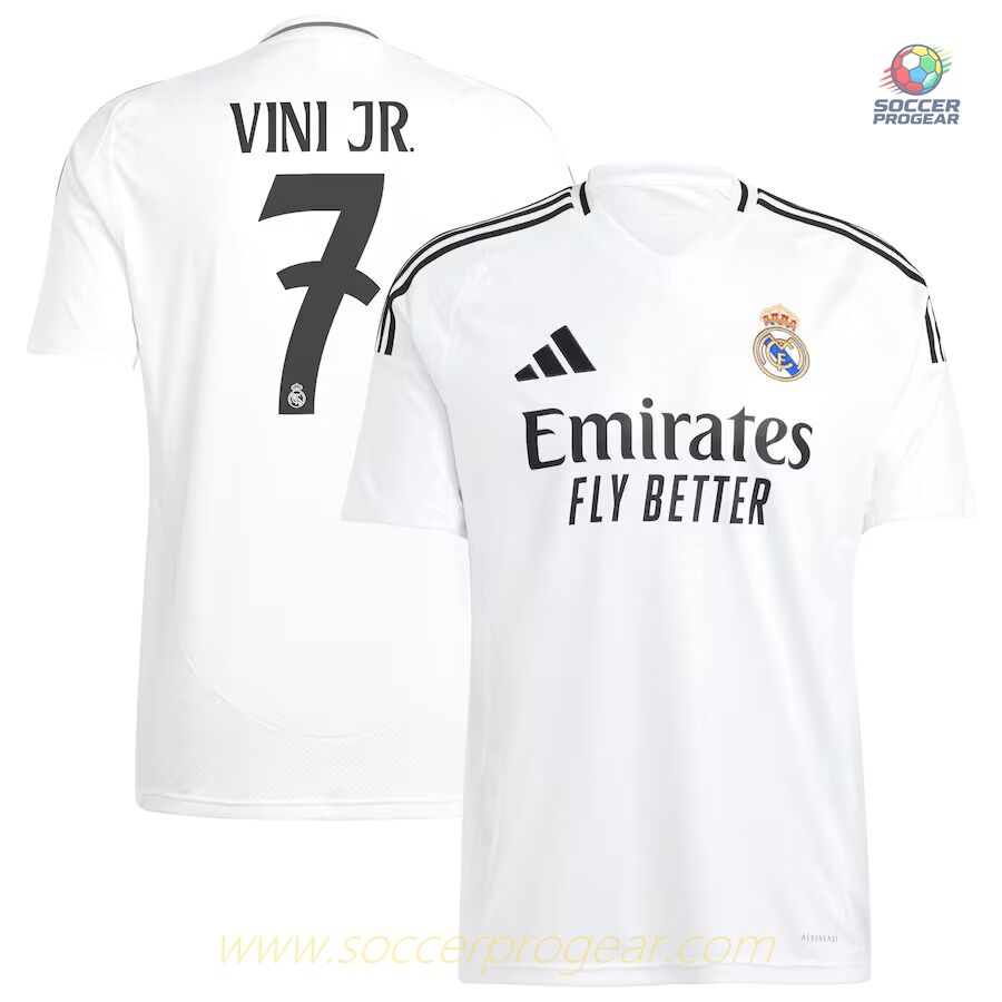 Real Madrid Home Soccer Team Shirt 2024-25 Edition VINI JR.