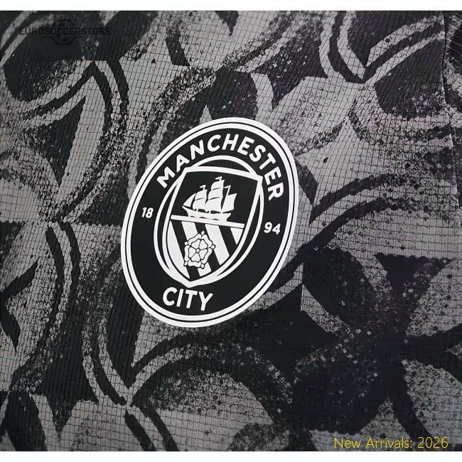 Authentic 2025-2026 Man City Warm Up Jersey (black) - Premium Quality