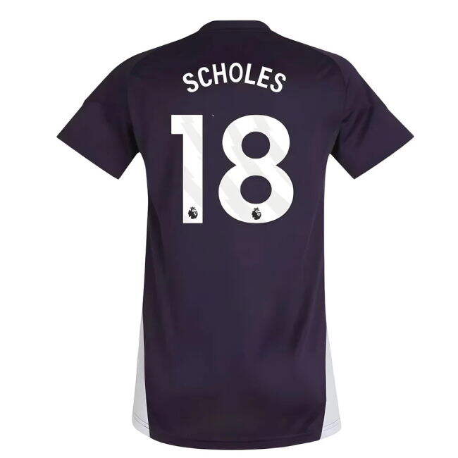 2025-2026 Man Utd Training Jersey (Aurora Plum) - Womens (Scholes 1...