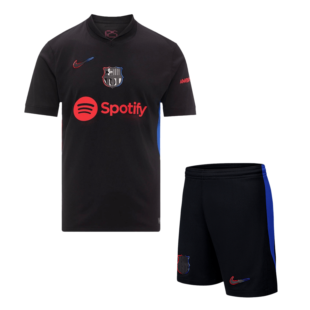 Barcelona Away  Soccer Jersey Kit(Jersey+Shorts) 2024/25 Authentic Kit