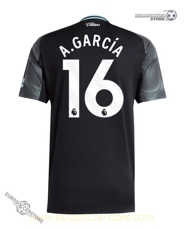 Aston Villa 25-26 Season Away Jersey, Worn by A.GARCÍA with Number 16