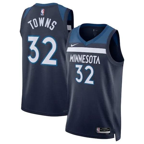 Karl-Anthony Towns MIN Swingman Jersey - retro premium - Navy