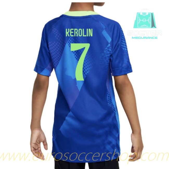 Match Quality 2025-26 Collection Brazilian National Team Away Shirt Junior (Kerolin 7)