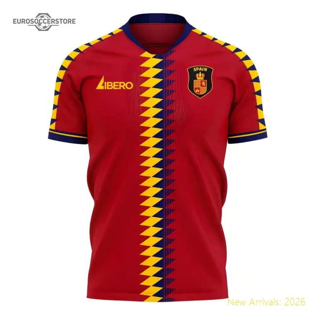 Spain National 2025-2026 Classic Home Concept Football Kit (libero)...