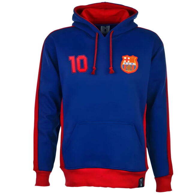 Barcelona Number 10 Retro Hoodie Jersey Jersey - Stadium - Soccer