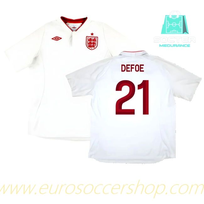 England Home Football Shirt Replica (Defoe 21)