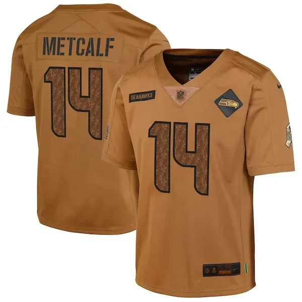 Seattle Seahawks Metcalf Seattle Limited Jersey - Brown | NFL Playe...