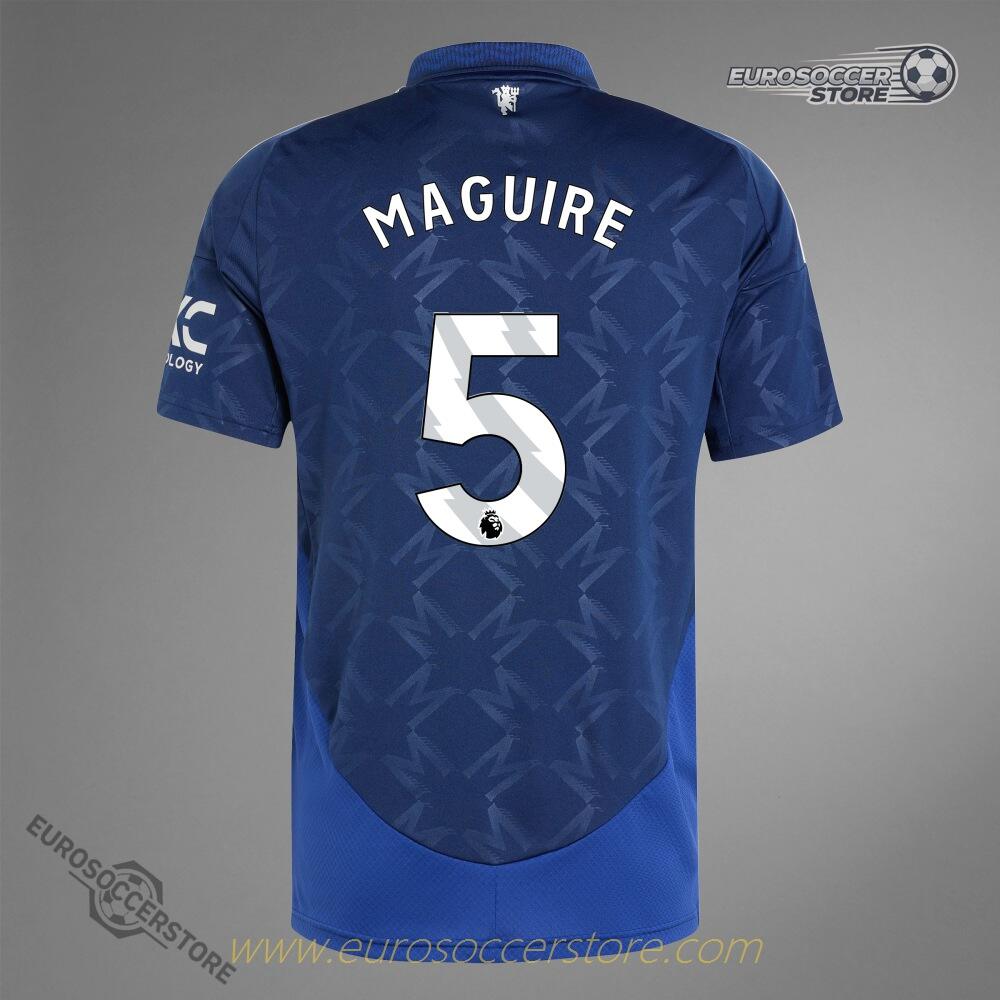 Away Jersey of Manchester United with MAGUIRE 5 for the 24-25 Season