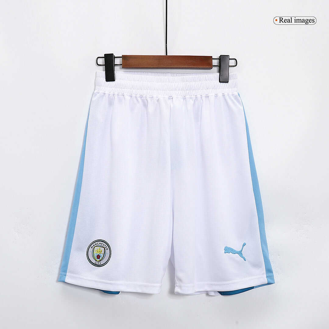 Manchester City Home Soccer Shorts 2023/24 Authentic Kit